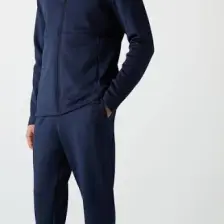 Air Jones Bran İndigo Scuba Kumaş Erkek Eşofman Takım - 85199