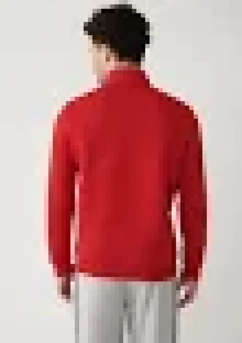 AVVA Erkek Kırmızı Dik Yaka Fermuarlı 3 Iplik Şardonlu Sweatshirt E001020