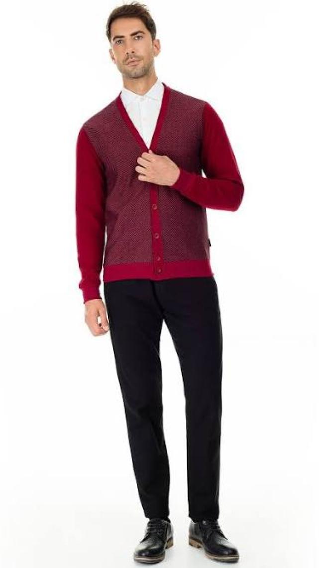 Buratti Slim Fit V Yaka Hırka Erkek Hırka 456405