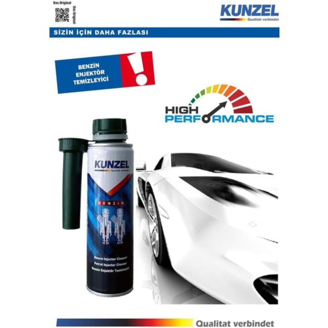 Kunzel EURO-6 Uyumlu Benzin Enjektör Temizleyici - Düşük Kül Formülü ile Emisyonları Azaltır ve Performansı Artırır, 300 ml