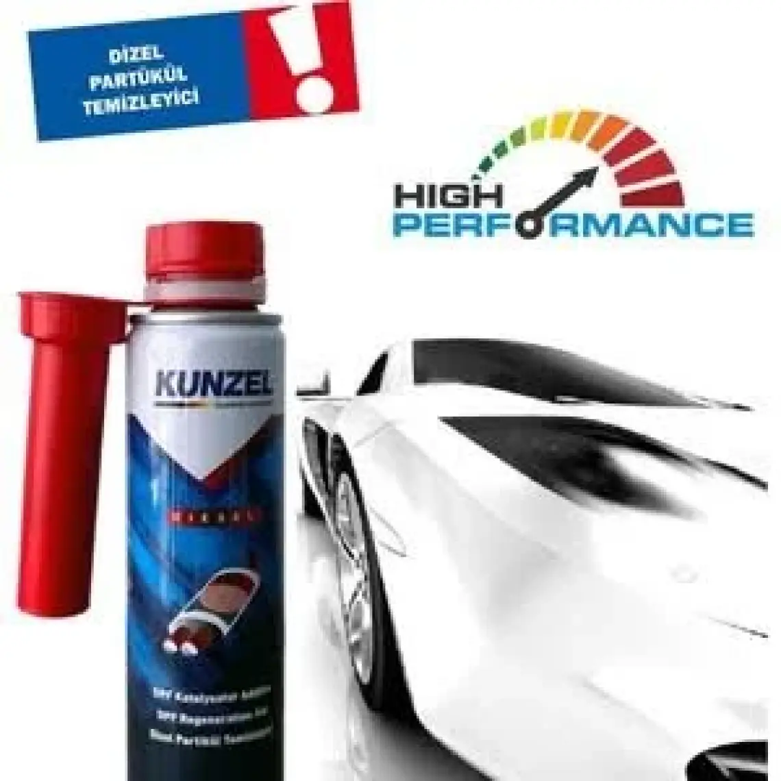 Kunzel Dizel Partikül Filtre Temizleyici - 300 ml, Limp Modunu Önleyen ve DPF Renklenmesini Destekleyen Ürün