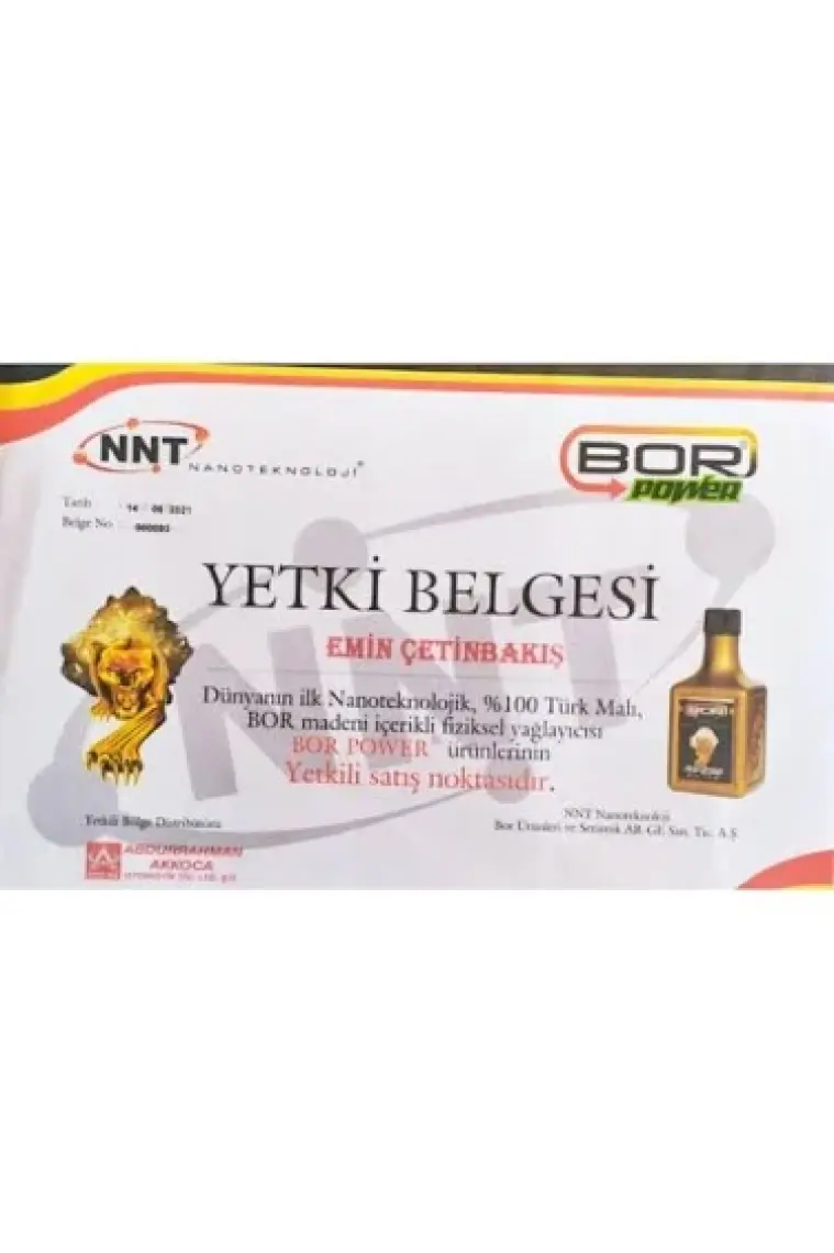 Nnt Nano Fuel Bor Power - DPF Temizleyici - 200 ML
