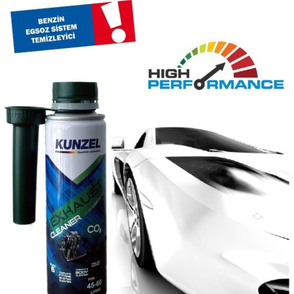 Kunzel 300 ml Benzinli Araçlar İçin Egzoz Temizleyici Yakıt Katkısı - Performansı Artırır ve Emisyonları Azaltır