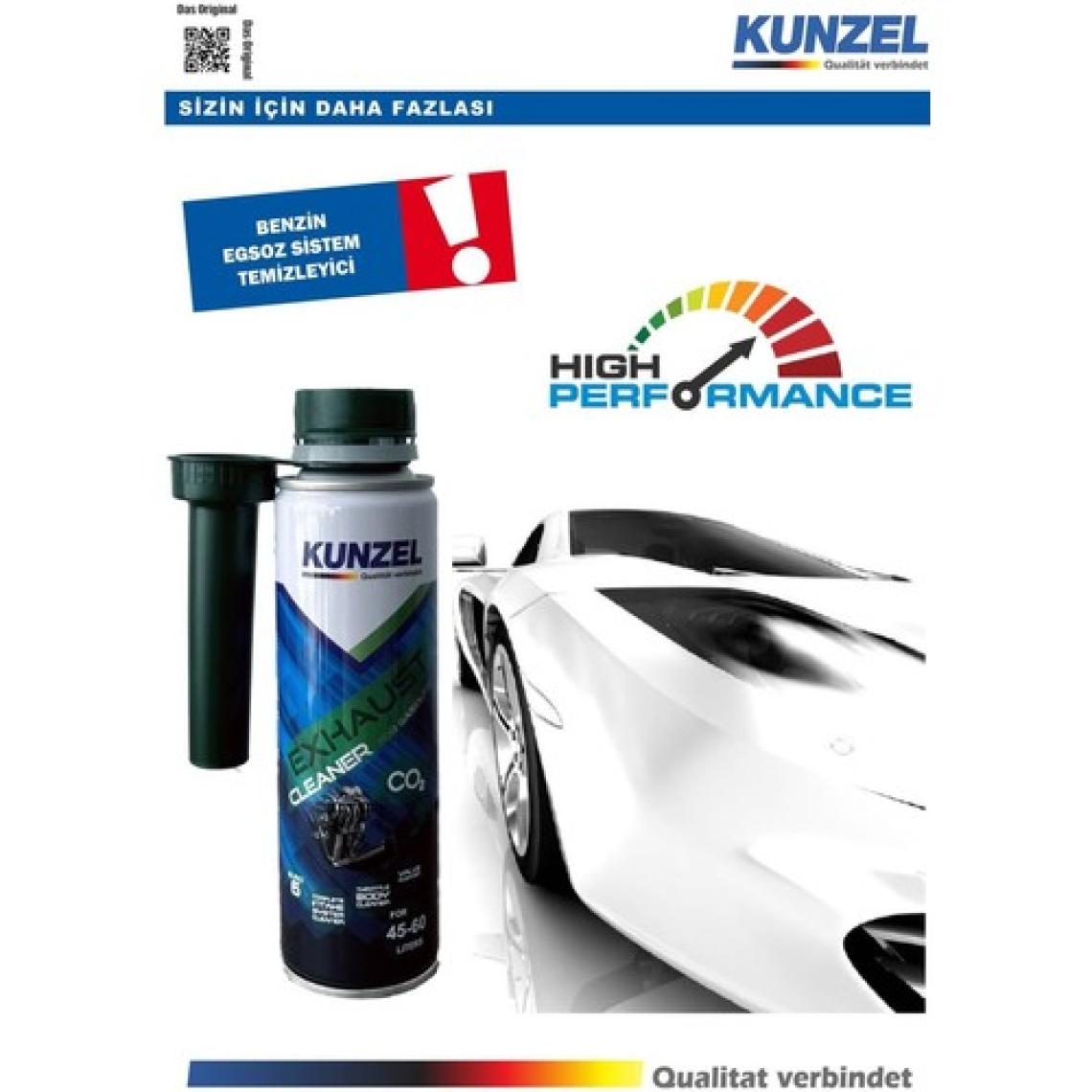 Kunzel 300 ml Benzinli Araçlar İçin Egzoz Temizleyici Yakıt Katkısı - Performansı Artırır ve Emisyonları Azaltır