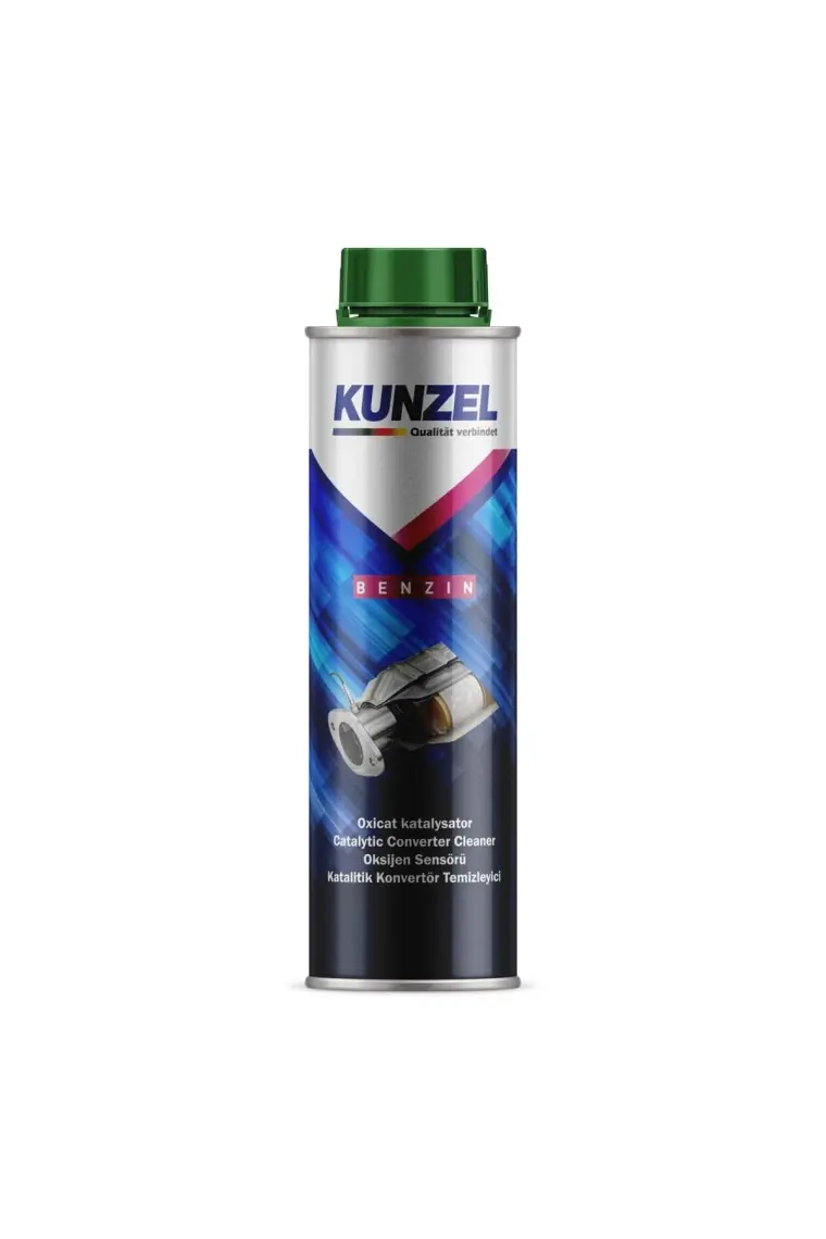 Kunzel Benzinli Katalizatör ve Oksijen Sensörü Temizleyici Yakıt Katkısı - 300 ml, Profesyonel Kullanım Amaçlı