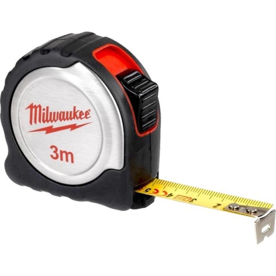Milwaukee T4932451637 Ağır Hizmet Tipi Inox Gövdeli Şerit Metre 3m