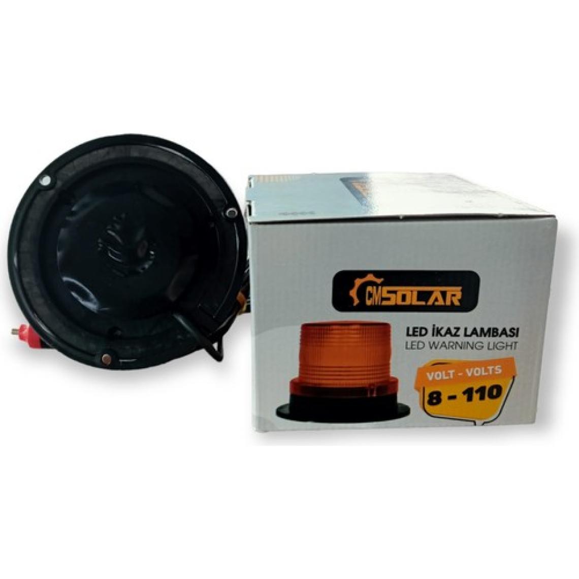 Cmsolar Mıknatıslı LED Çakar Tepe-Ikaz Lambası 8 Volt - 110 Volt Arası