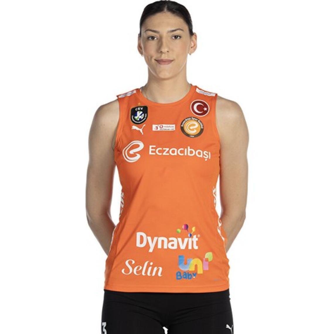 Puma Eczacıbaşı Women Voleybol Jersey Eczacıbaşı Voleybol Forması ECZ-70639520 Turuncu