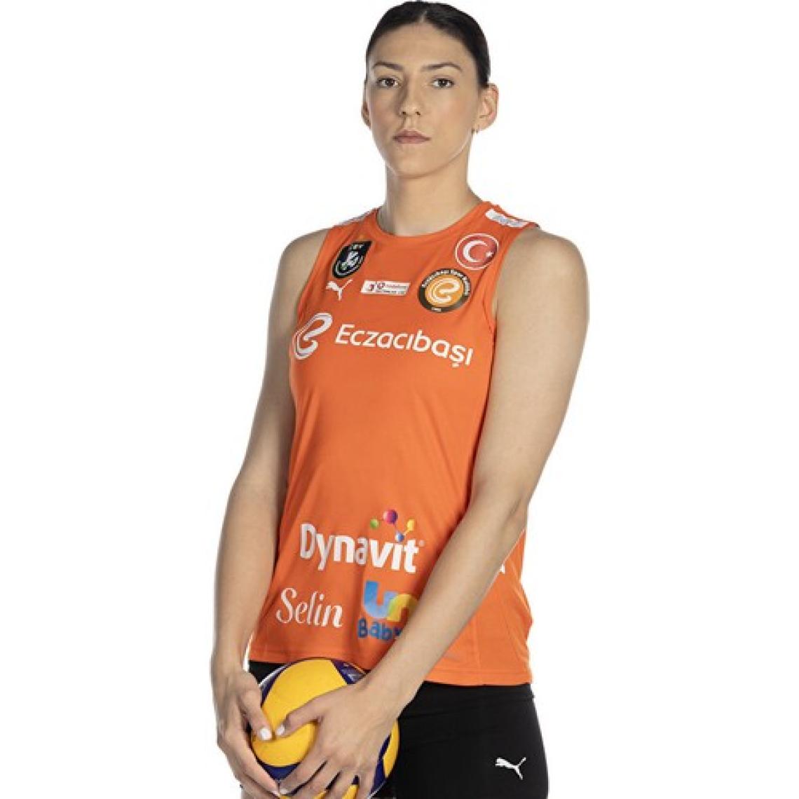 Puma Eczacıbaşı Women Voleybol Jersey Eczacıbaşı Voleybol Forması ECZ-70639520 Turuncu