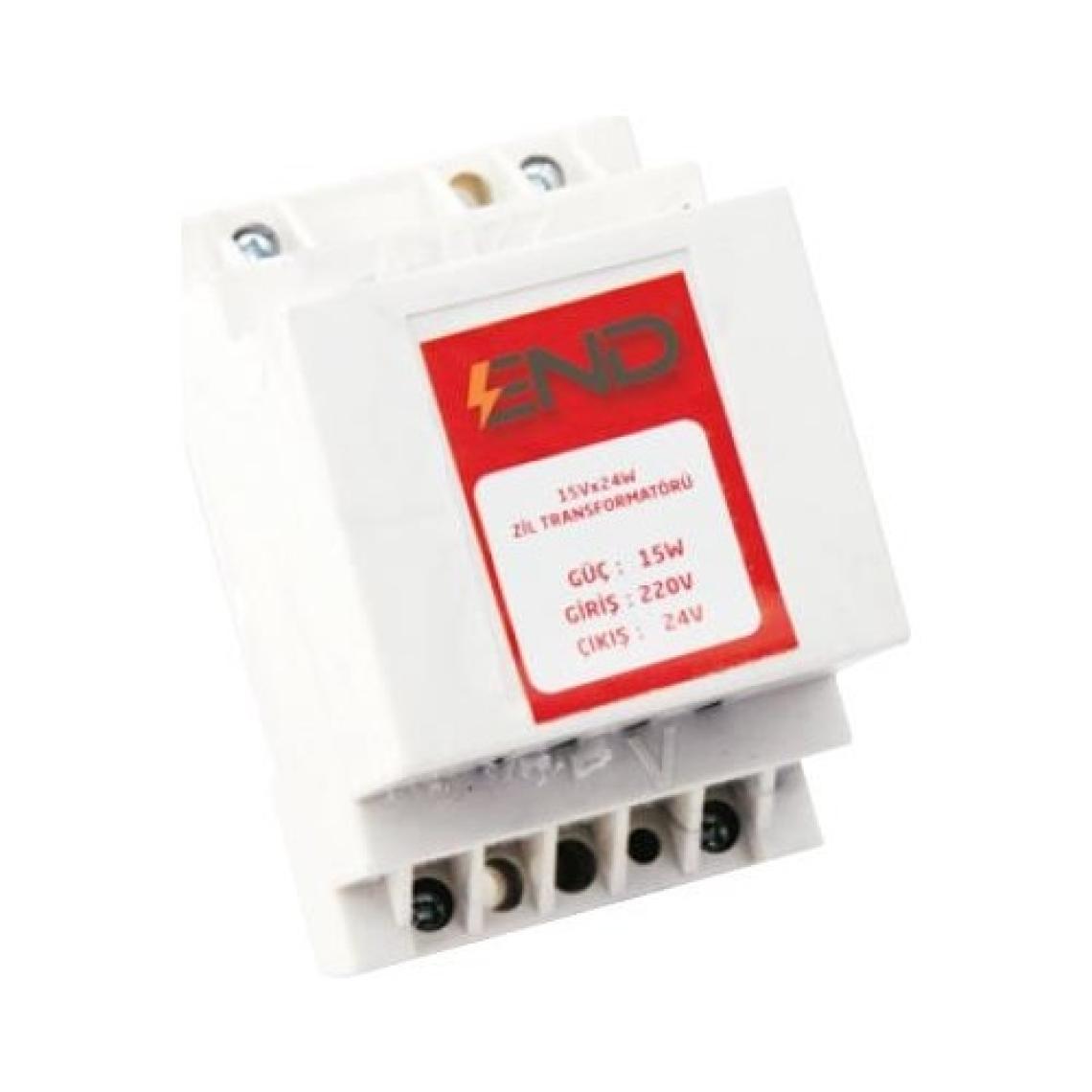 End Elektrik 15X24 Zil Trafosu 15W 24V