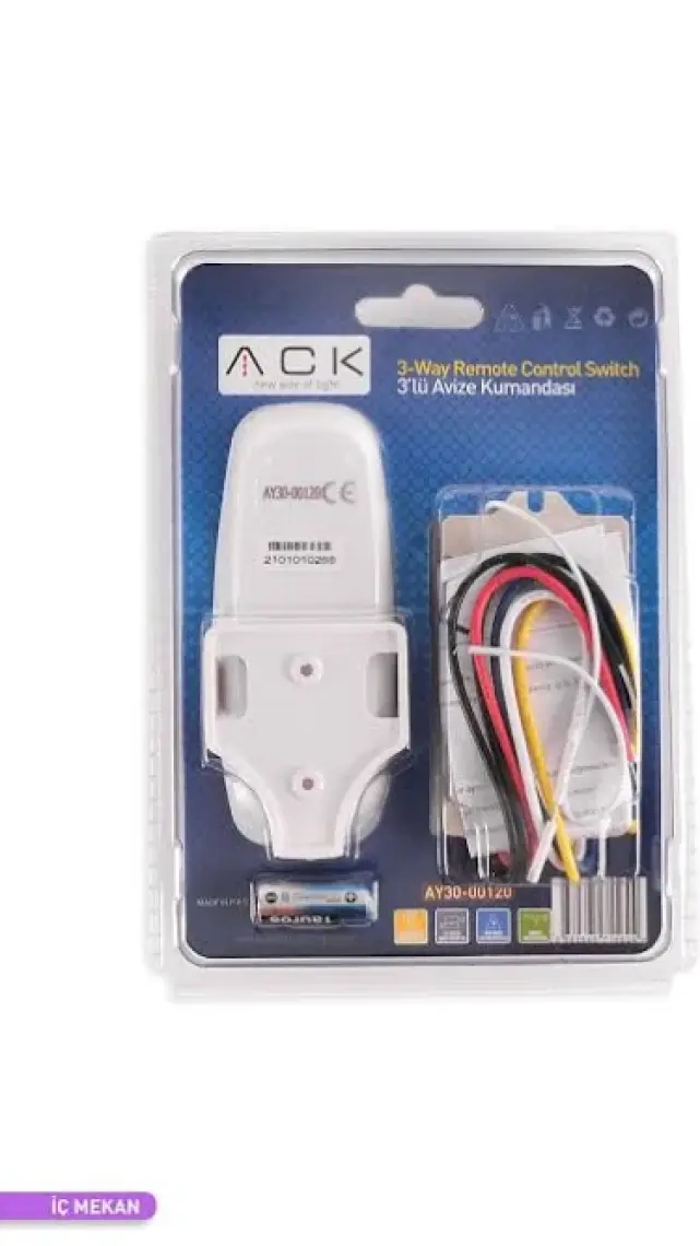 Ack 3'lü Avize Kumandası AY30-00120