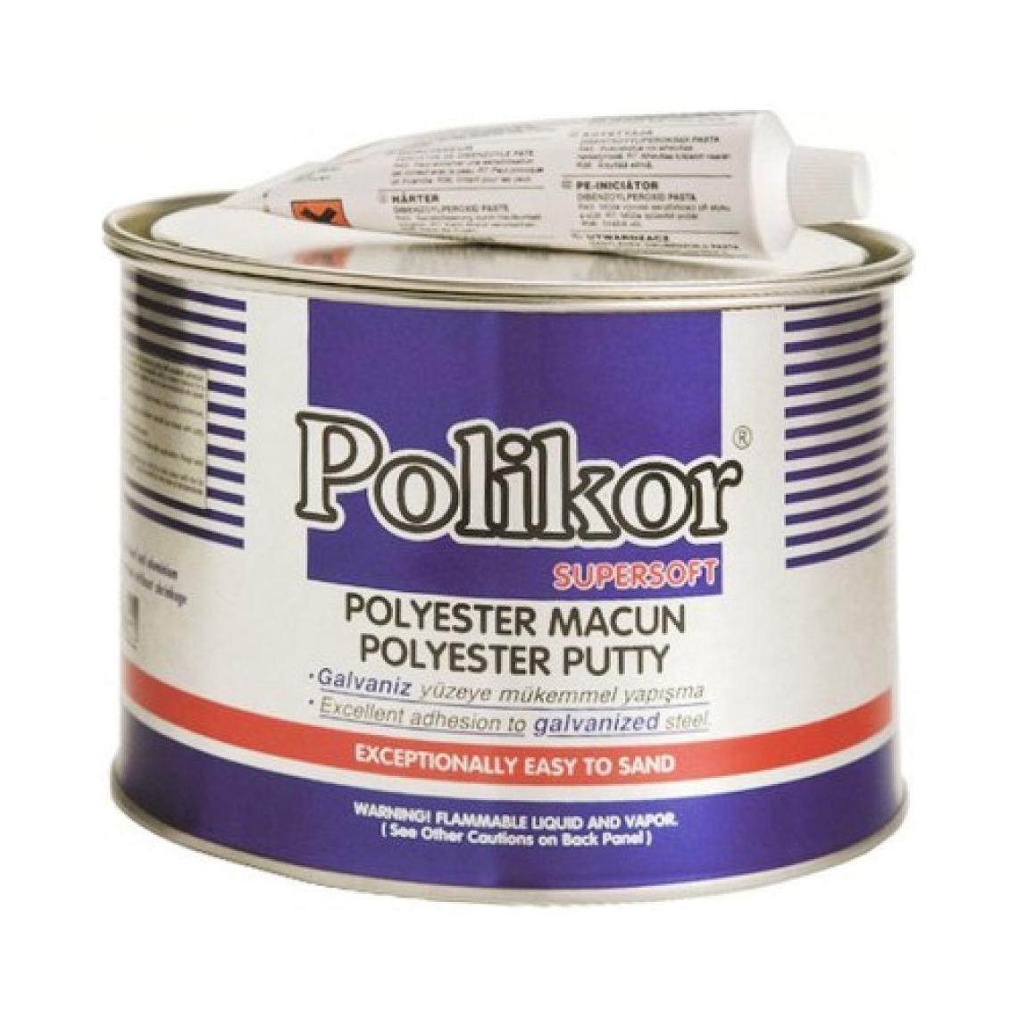 Polikor Süper Soft Polyester Macun 2700 Gr. Çelik Macun