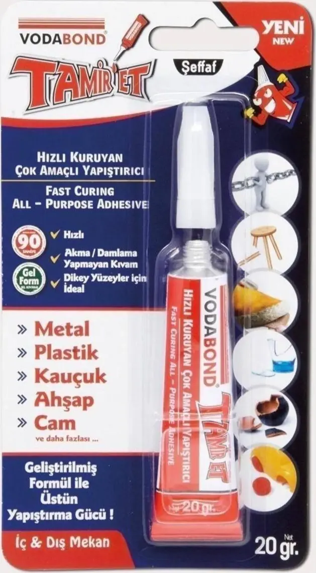 Vodabond Tamir Et Hızlı Yapıştırıcı Jel Kıvamlı 5gr