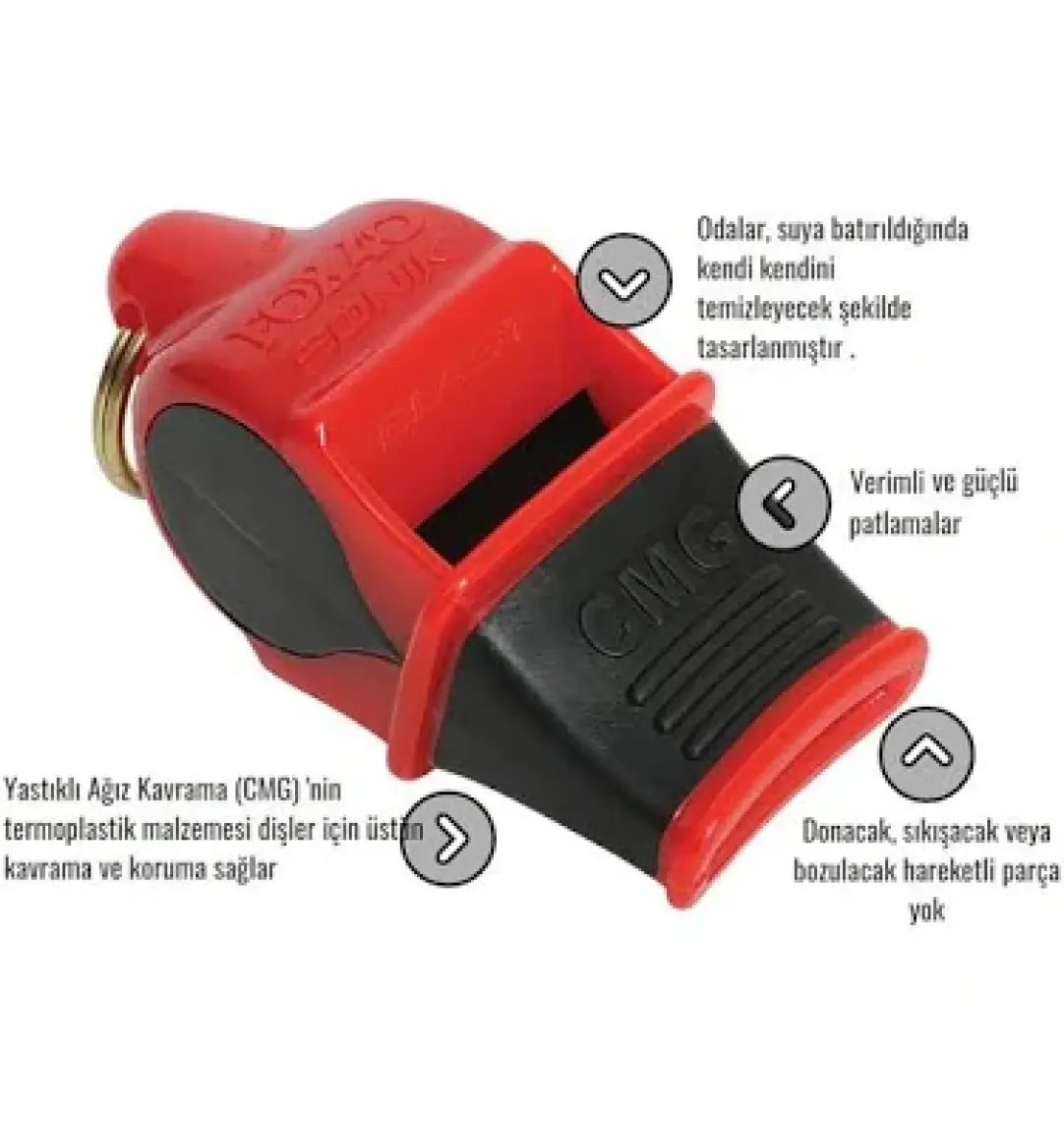 Fox 40 Düdük 9203 0108 Sonik Blast Safety Cmg ipli