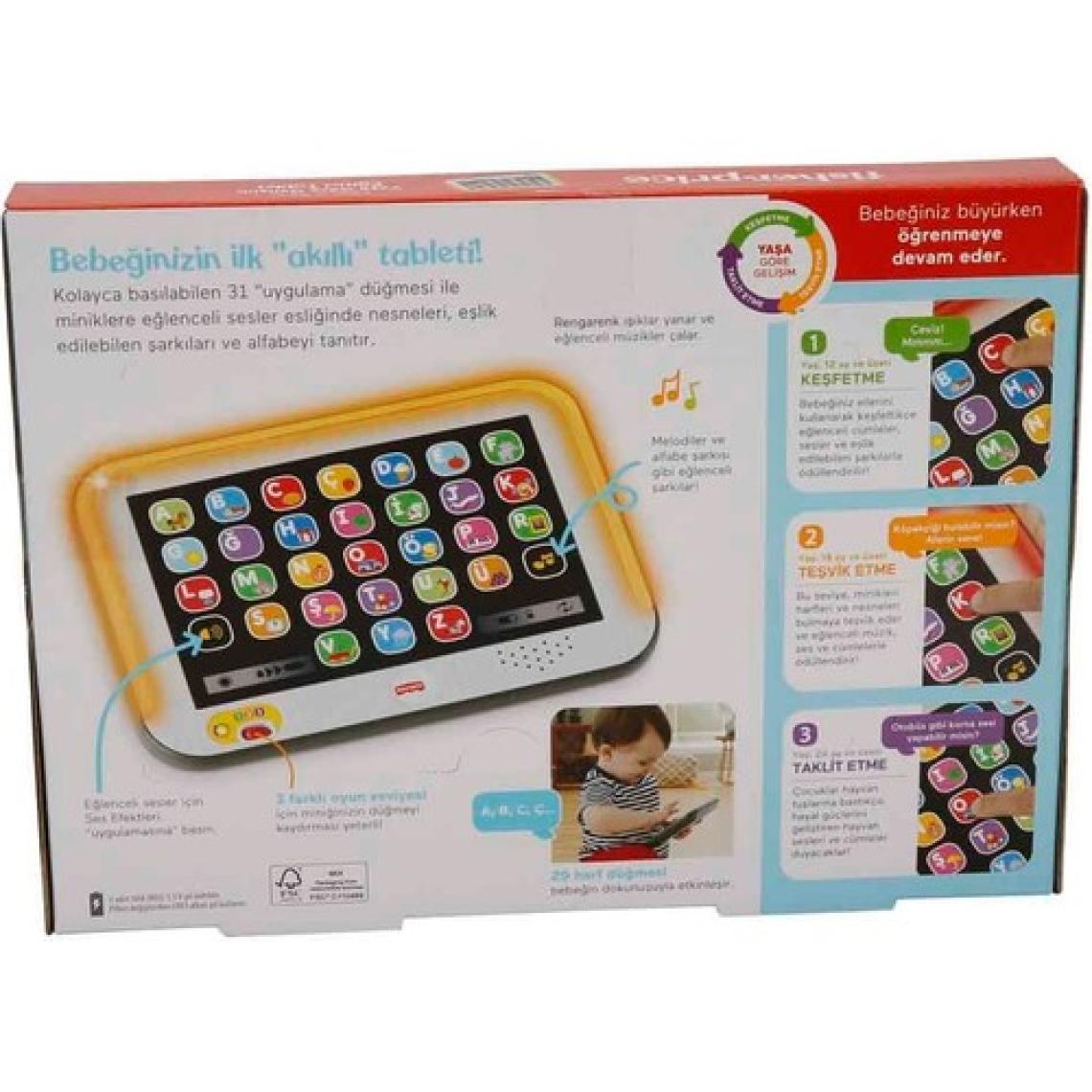Fisher-Price Eğlen&Öğren yaş ve üzeria Göre Gelişim Eğitici Tablet (Türkçe), 12 - 36 aylık, CLK64