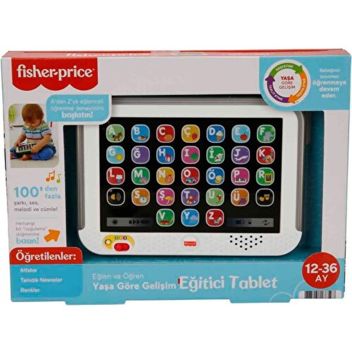 Fisher-Price Eğlen&Öğren yaş ve üzeria Göre Gelişim Eğitici Tablet (Türkçe), 12 - 36 aylık, CLK64