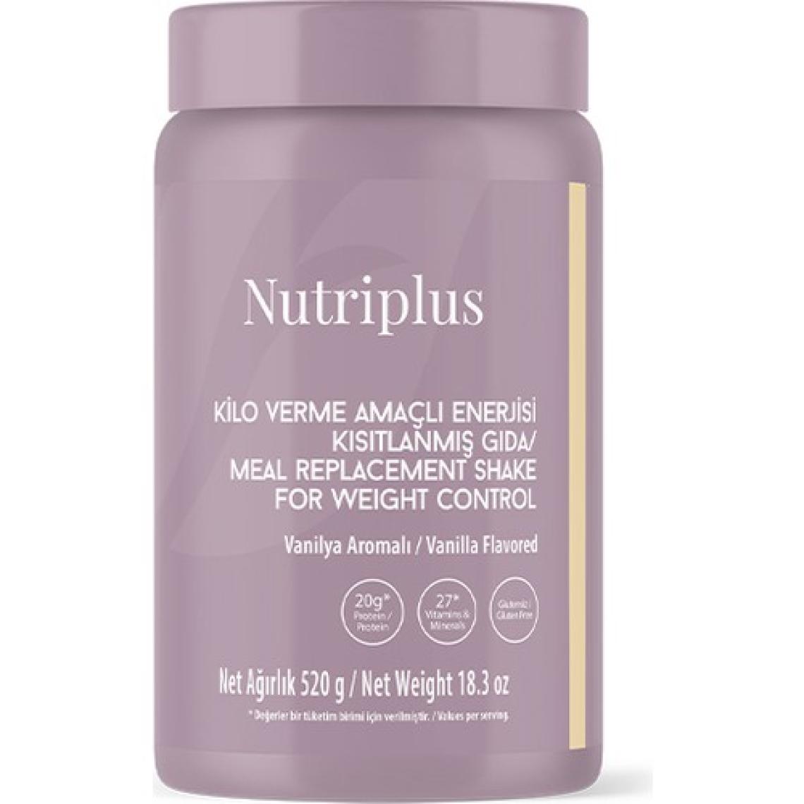 Nutriplus  Enerjisi Kısıtlanmış Gıda Vanilya Aromalı 520 gr