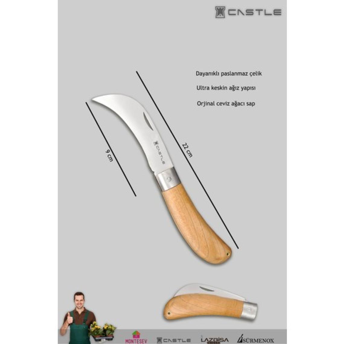 Lazbisa Lz-k11 Budama Makası Budama Testeresi Ve Aşı Çakısı Bıçağı 3 Lü Set