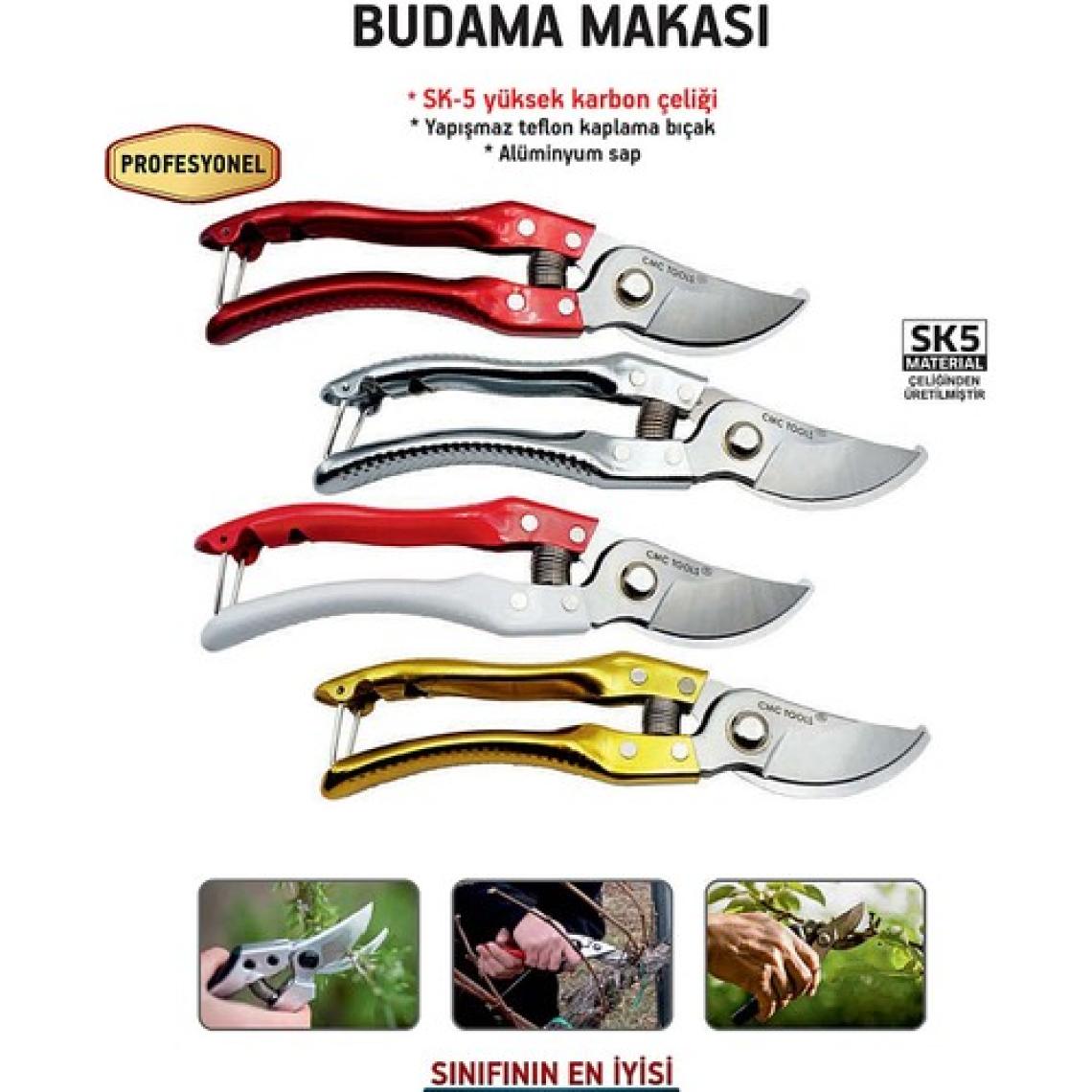 Cmc Bağ Makası - Budama Makası Sk5 Yüksek Karbon Çeliği - 200MM