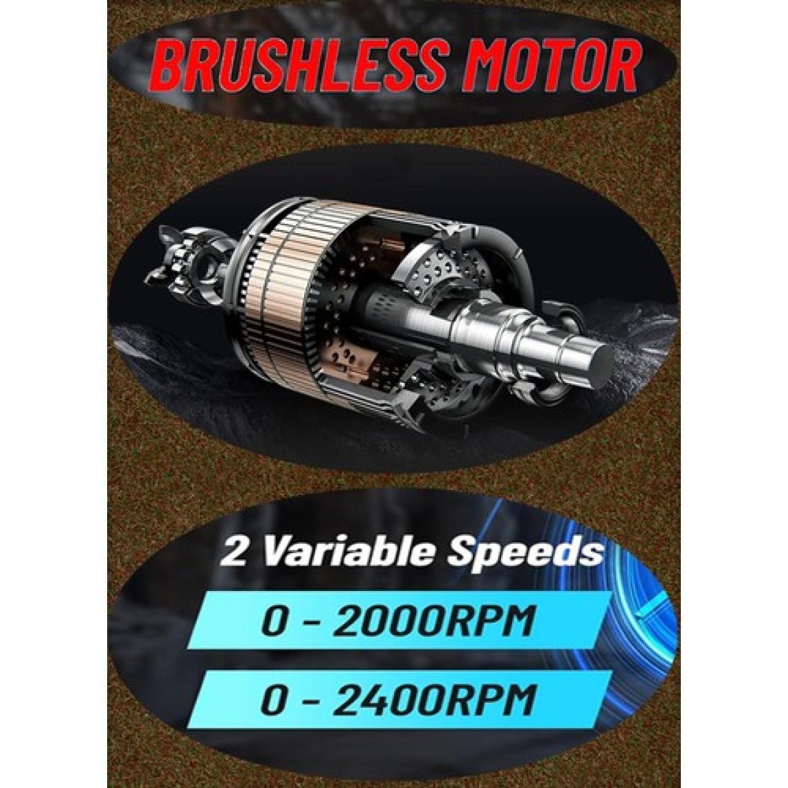 Eisenn German Yellow 3LÜ Set BL Fırçasız Motor Bağ Makası + Zincirli Otomatik Yağ Pompalı Budama Testeresi  + Teleskopik Uzatma