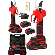 Dynamic Max Alman 5630GR Kömürsüz Motor Akülü Bağ Makasi Dal Budama Kesme Makasi Makinesi Yeni Seri Kırmızı