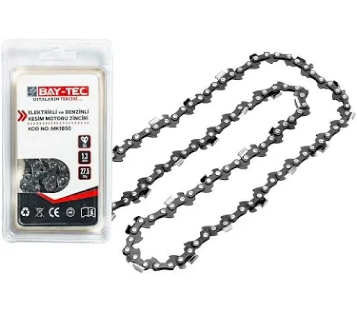Bay-Tec MK1872 Benzinli Kesim Motoru Zinciri 3/25 1.3mm 38 Diş