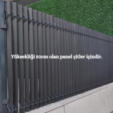 Renkli Evim Panel Tel Çit Kaplama  Pvc Köşebent Model  50CM YÜKSEKLİK 2,5M GENİŞLİK