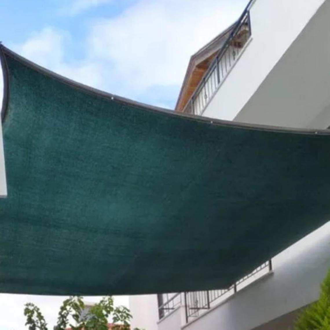 Gölgelik File Çit Filesi %95 Gölge Koruma 3 Metre Enli Yeşil 95'lik Bahçe Çiti Halkalı Kuşaklı
