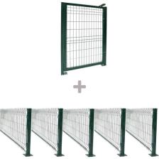 Telfence 5 'li Panel Çit Takım Yeşil (12.5 Mt) + Panel Çit Kapı Avantaj Paketi