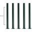 Telfence Panel Çit Direği 100 cm (5 Adet)