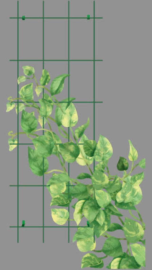 Gardener 74060 Sarmaşık Bitkilere Özel Metal Tırmanma Kafesi Yeşil 150 x 60 cm