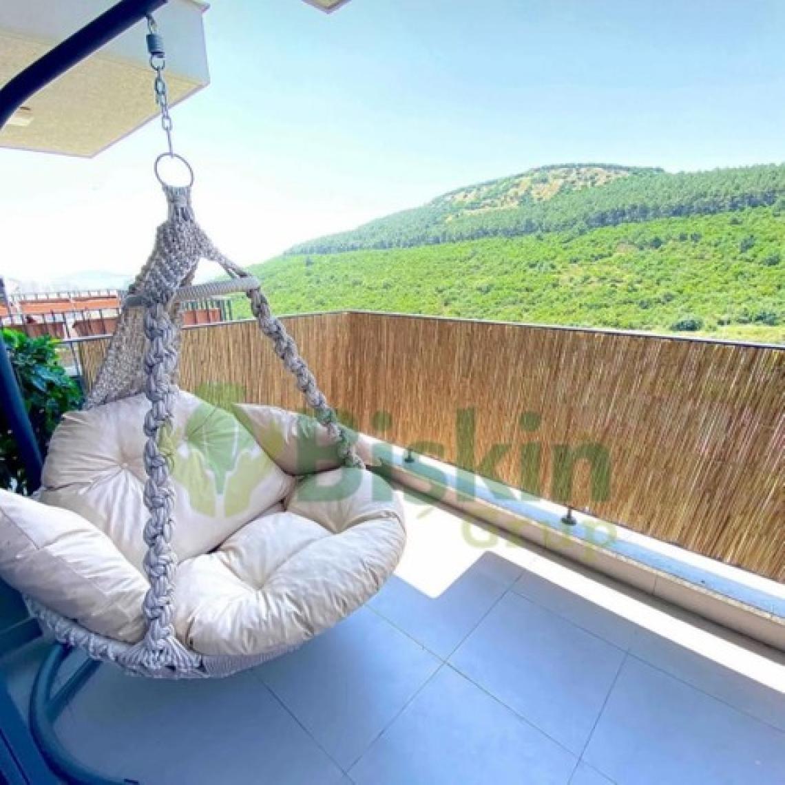 Bişkin Doğal Kamış Hasır Çit 90 Cm X 3 Metre Balkon Çiti Hasır Bambu Çit Bahçe Çiti Ve Gölgelik
