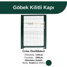Telfence Kanatlı Panel Çit Kapı Göbek Kilitli
