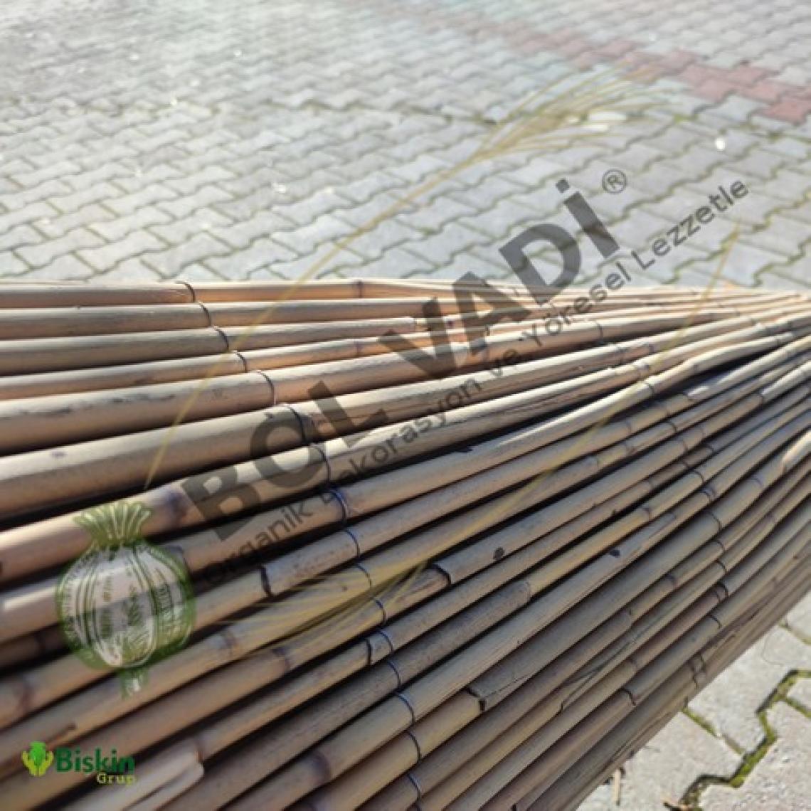 Bişkin Reed Fence Çelik Tel El Örgülü Doğal Kamış Çit Balkon Çiti Hasır Bambu Çit Bahçe Çiti Ve Gölgelik Dekor