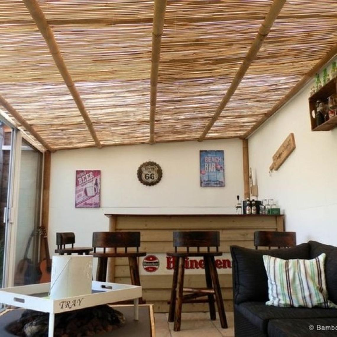 Bişkin Reed Fence Çelik Tel El Örgülü Doğal Kamış Çit Balkon Çiti Hasır Bambu Çit Bahçe Çiti Ve Gölgelik Dekor