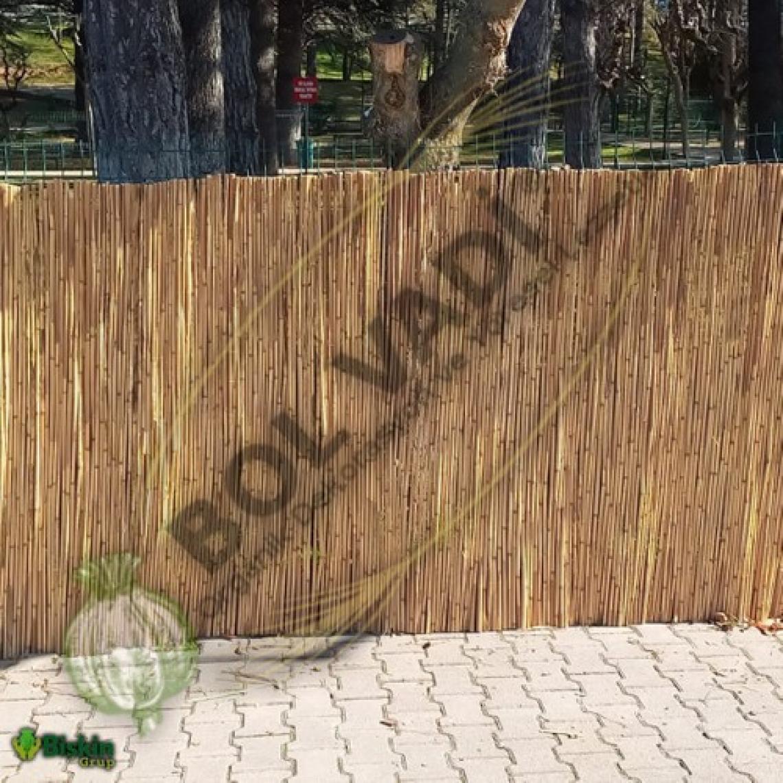 Bişkin Reed Fence Çelik Tel El Örgülü Doğal Kamış Çit Balkon Çiti Hasır Bambu Çit Bahçe Çiti Ve Gölgelik Dekor