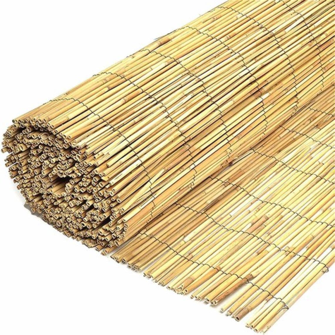 Bişkin Reed Fence Çelik Tel El Örgülü Doğal Kamış Çit Balkon Çiti Hasır Bambu Çit Bahçe Çiti Ve Gölgelik Dekor