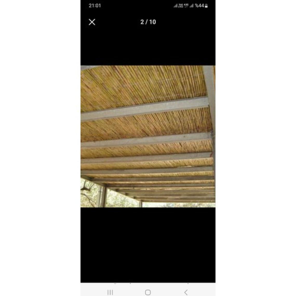 Bişkin Reed Fence Uv.Misina Ip Örgülü Doğal Kamış Çit Balkon Çiti Hasır Bambu Çit Bahçe Çiti Ve Gölgelik Dekor