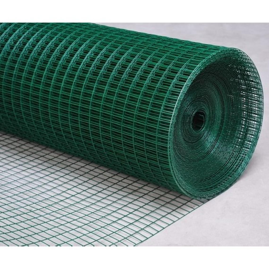 Bahçeciler Pvc Kaplı Puntalı Tel Bahçe Teli Çit -Göz Aralığı 12X12 1,2m x  0.9 mm x 25 M