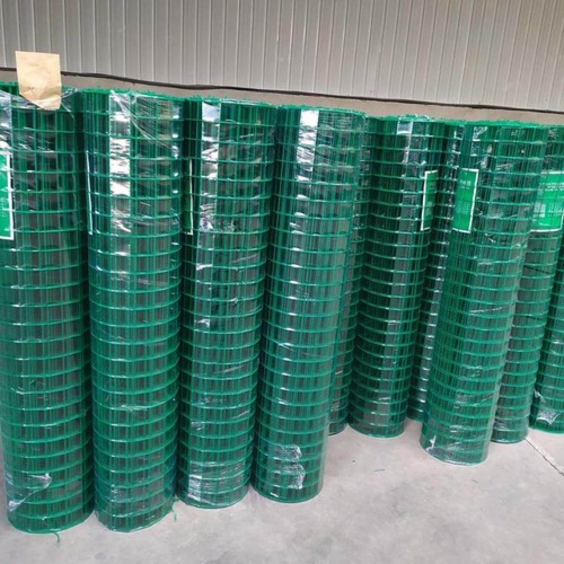 Yamanlar Pvc Kaplı 25 x 25 mm Göz Aralıklı 2 mm Kalınlıkta Kafes Teli-Kümesteli-Tavuk Teli-Çit TELİ-120 cm x 10 M