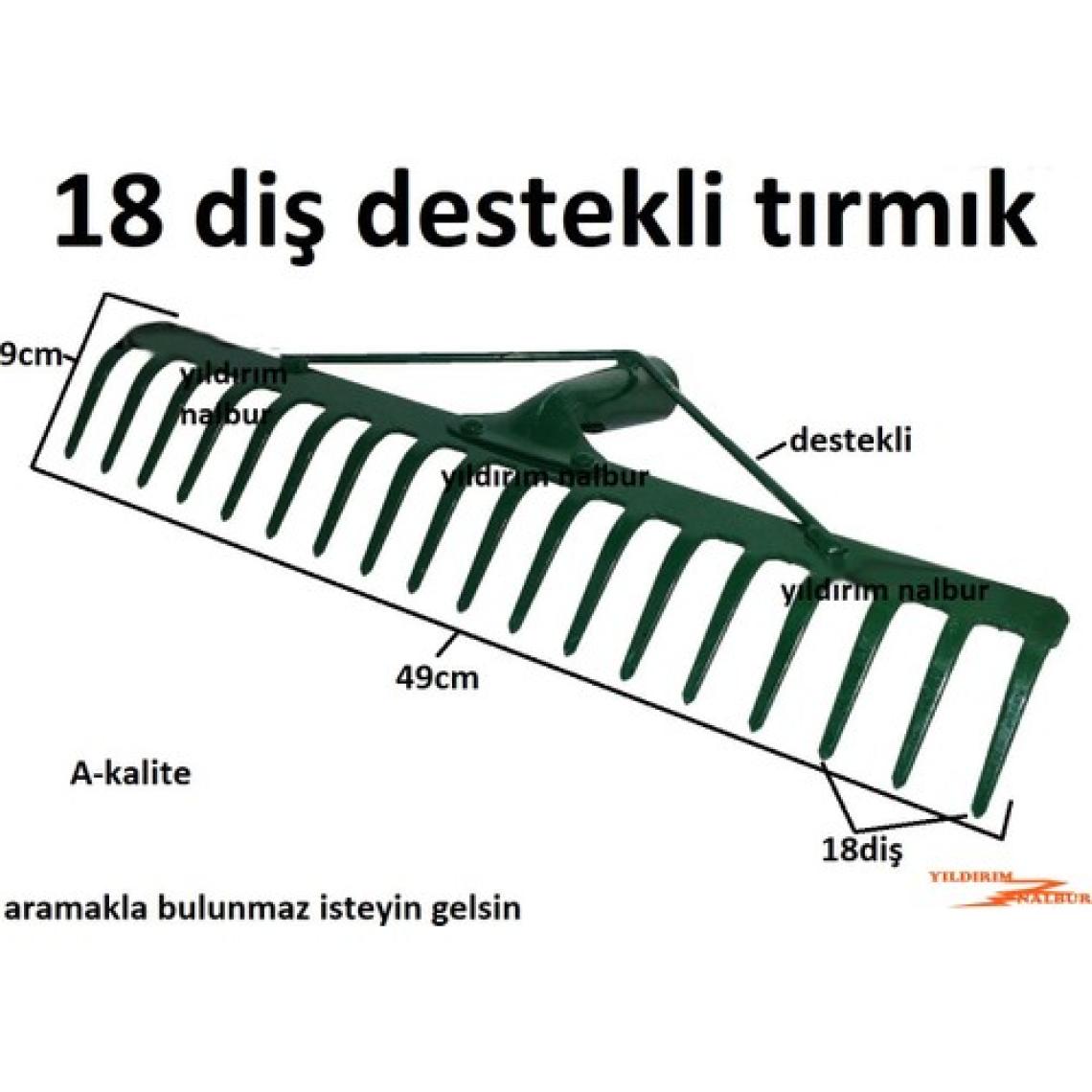 Yıldırım 18 Diş Bahçe Tırmığı
