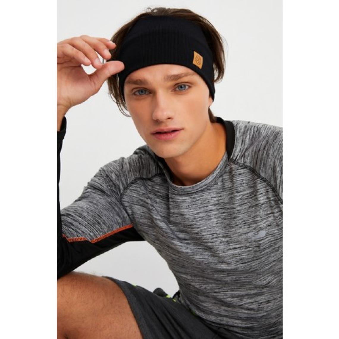 Butikgiz Siyah Erkek Pamuklu Kaşkorse, Kaymaz, Terletmez, Ultra Hafif, Spor Saç Bandı Bandana