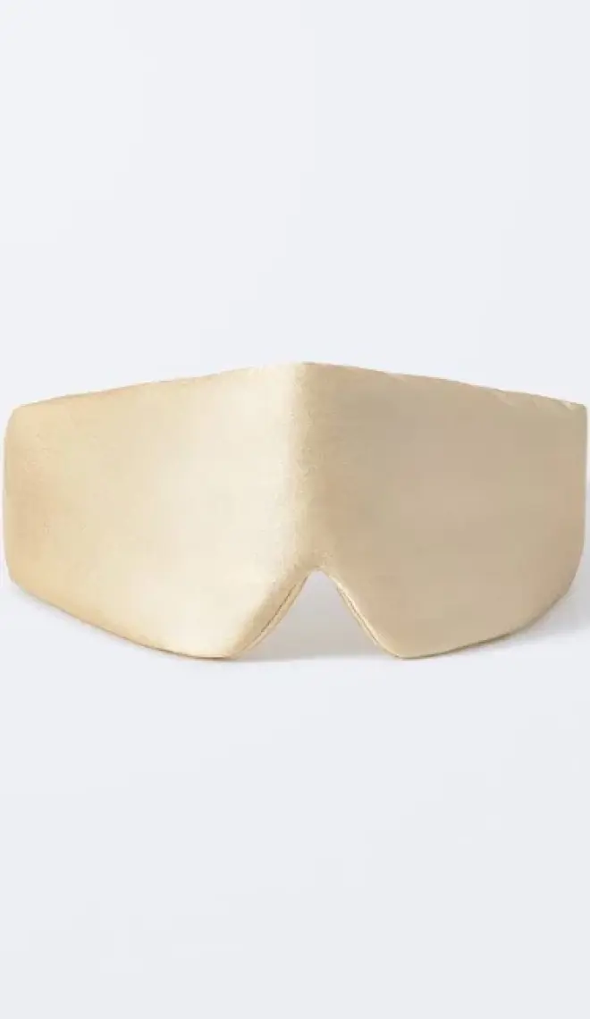 Beauty Pillow %100 İpek Uyku Maskesi Göz Bandı Pembe Renk