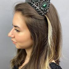 Hayalperest Boncuk Yeşil Henna Model Gelin Kına Tacı