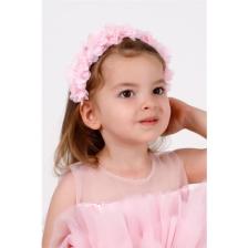 Le Mabelle Pembe Çiçekli Kız Çocuk Taç