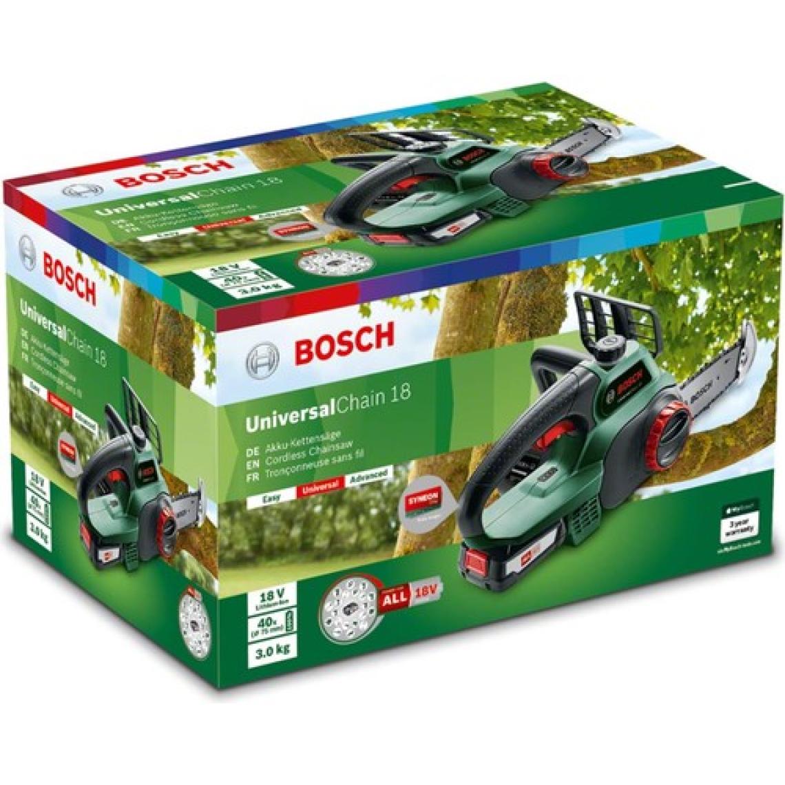 Bosch UniversalChain 18 Zincirli Akülü Ağaç Kesme Makinesi