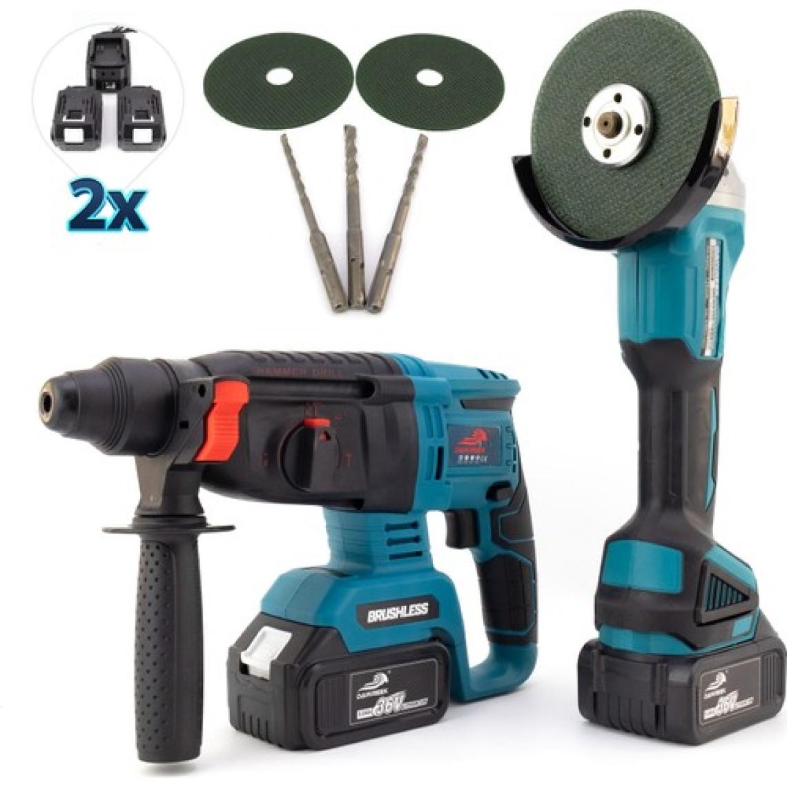 Dawreek 36 Volt Şarjlı Kırıcı Delici Ve Şarjlı Spral
