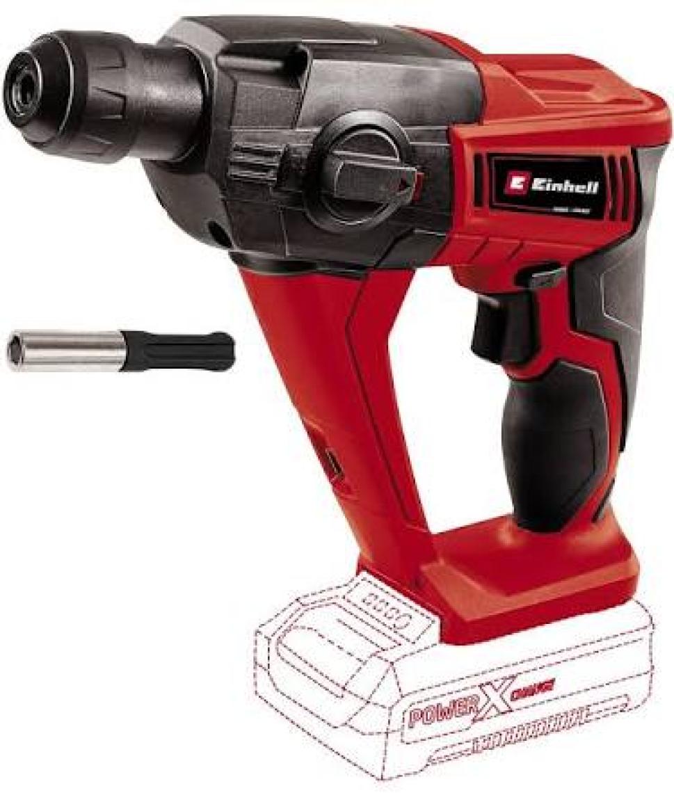 Einhell TE-HD 18 Li Solo Power X-Change Akülü Kırıcı Delici (Li-Ion ,18 V, 1.2 J Beton delme kapasitesi, 12 mm SDS-plus Mandren, LED Aydınlatma, Akü ve Şarj Cihazı dahil değildir) - 4513812