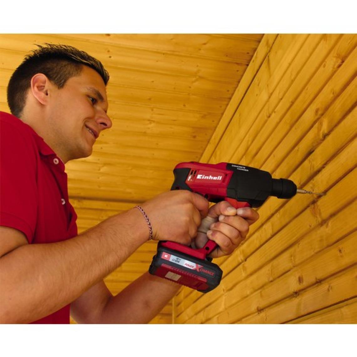 Einhell TE-HD 18 Li Solo Power X-Change Akülü Kırıcı Delici (Li-Ion ,18 V, 1.2 J Beton delme kapasitesi, 12 mm SDS-plus Mandren, LED Aydınlatma, Akü ve Şarj Cihazı dahil değildir) - 4513812