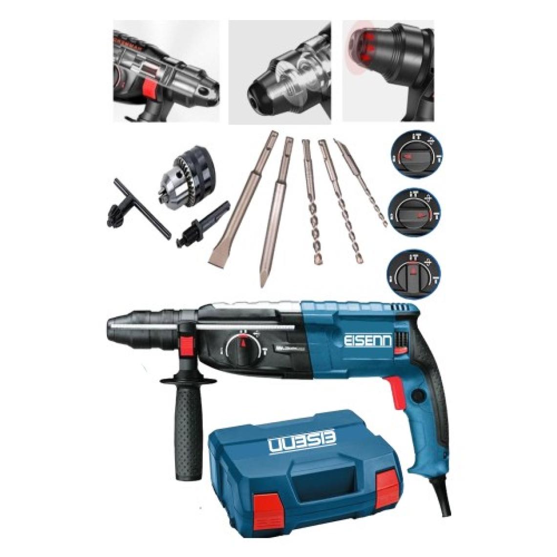 Eisenn Germany Technology Heavy Duty 3600 W Kırıcı Delici Matkap + 5 Pcs Set